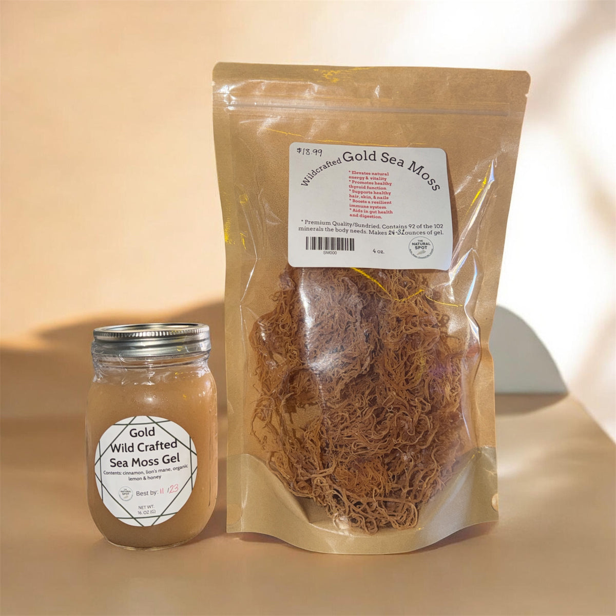 Wild Crafted Gold Sea Moss Gel (16) oz