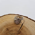 Vintage Silver Natural Stone Open Ring