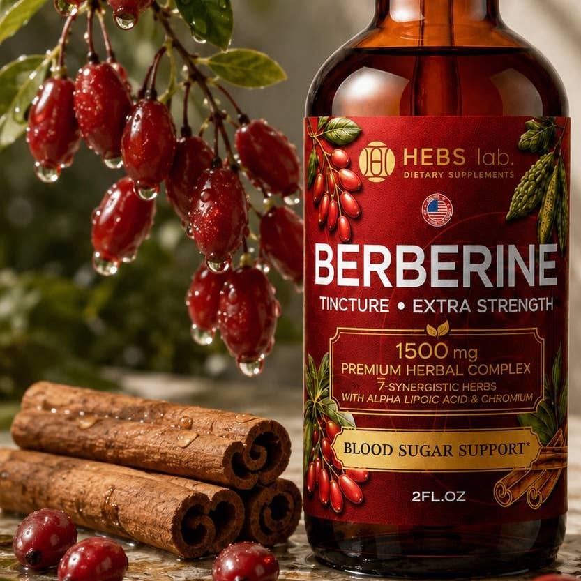 Blood Sugar Support Herbal Complex 1500mg — BERBERINE + ALA