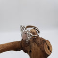 Natural Crystal Butterfly Ring