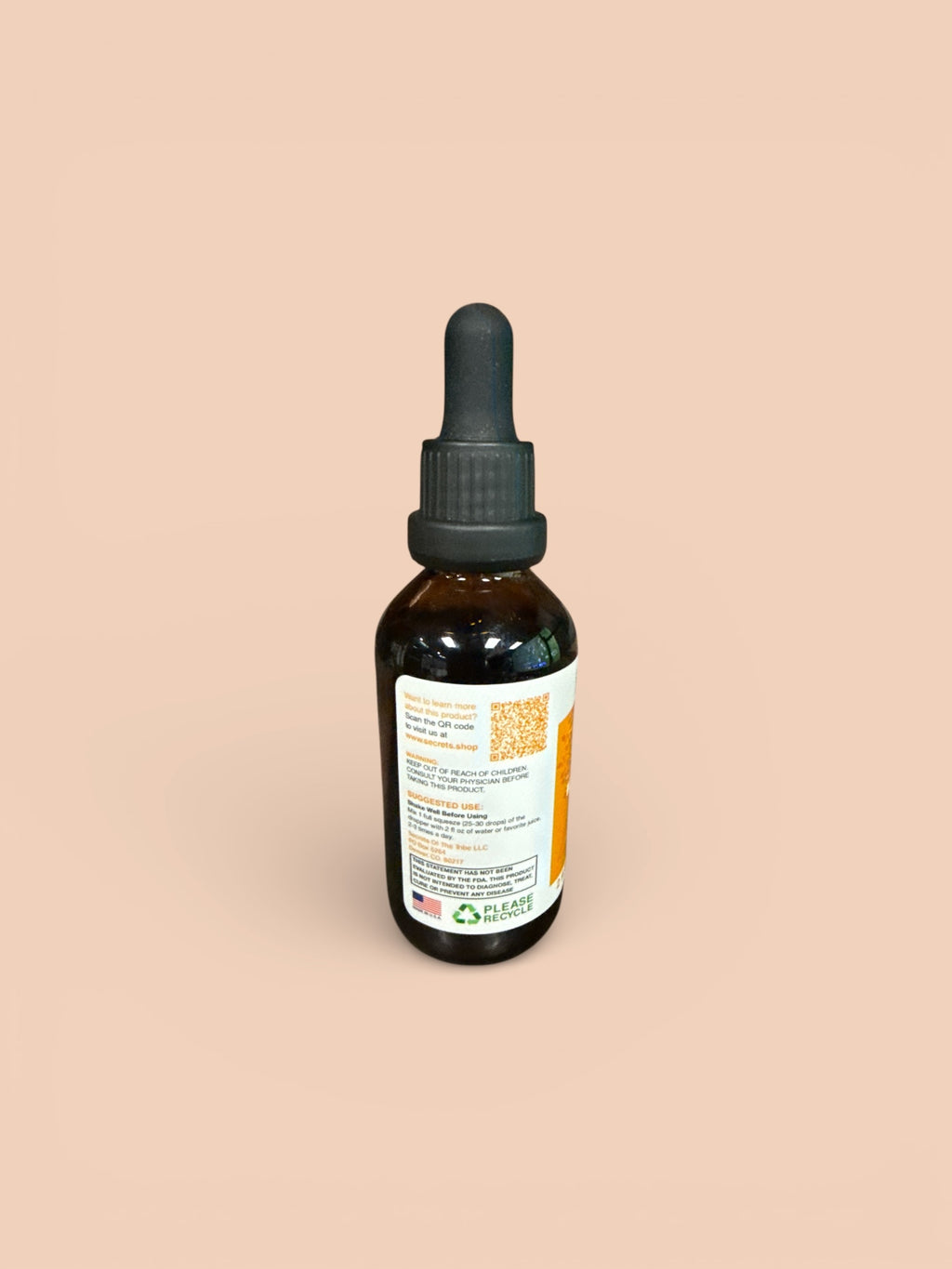 Secrets of the Tribe - Calm Secret, Herbal Supplement Blend Drops Alcohol-Free Liquid Extract, Anxious-Free Formula -2 oz