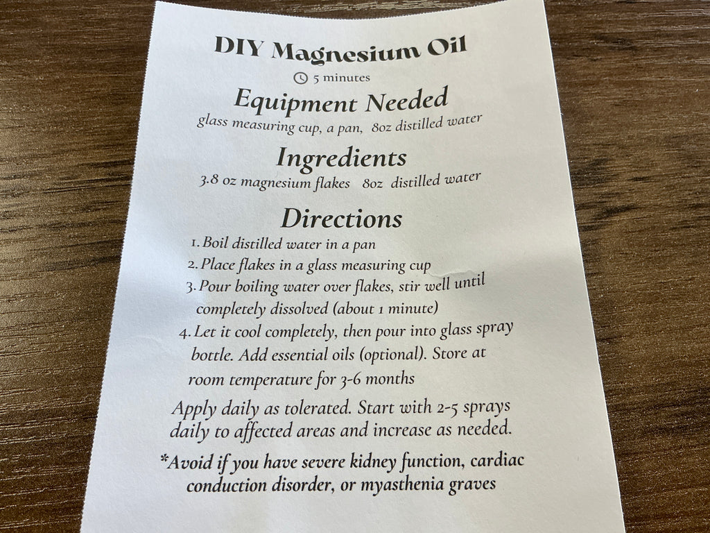 Magnesium Oil Spray Kit (DIY)