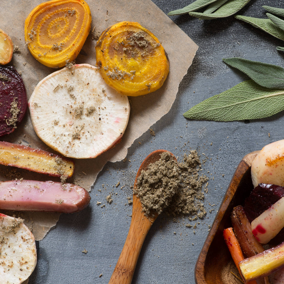 Sage Leaf (Rubbed) Kosher, Non GMO