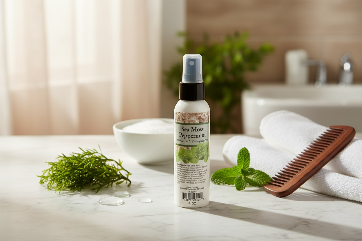 Sea Moss & Peppermint Leave-In Hair Mist for Full Scalp Stimulation