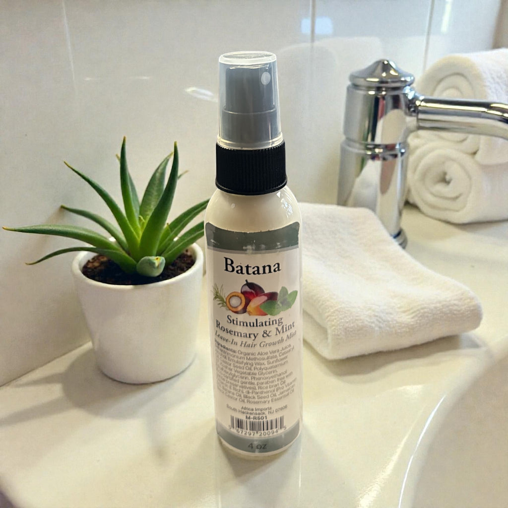 Batana Stimulating Rosemary & Mint Leave-In Hair Growth Mist - 4 oz.