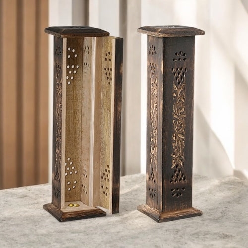 11" INCENSE TOWER- ANTIQUE STYLE H-128