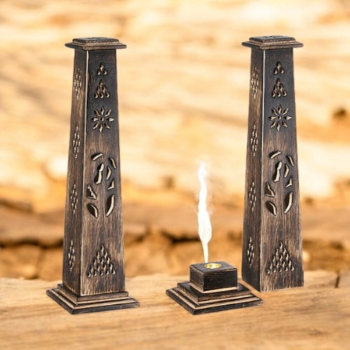 11" ANTIQUE TOWER HOLDER- NARROW SHAPE

H130