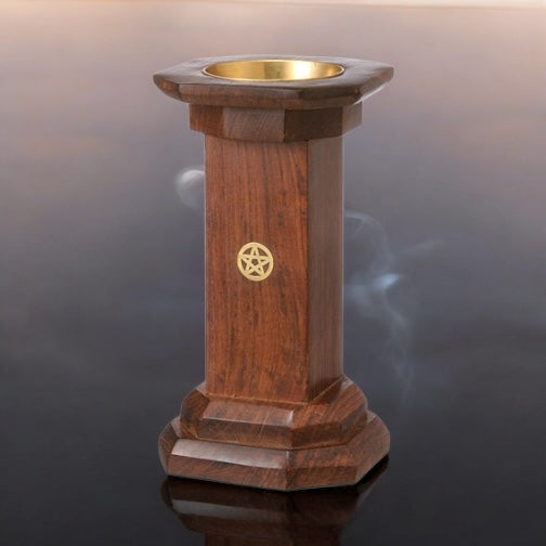 WOODEN C. BURNER (7.5"x4") H-137