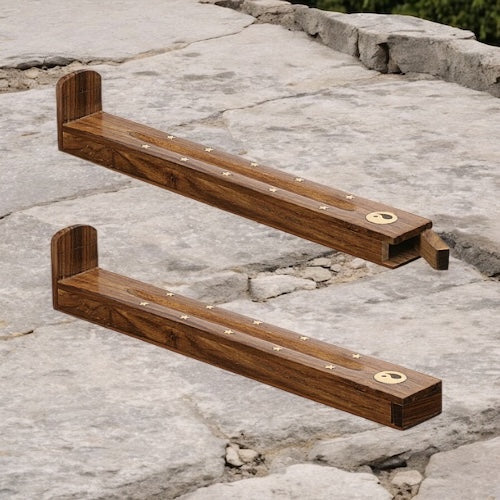11" INCENSE HOLDER WITH STORAGE H-117