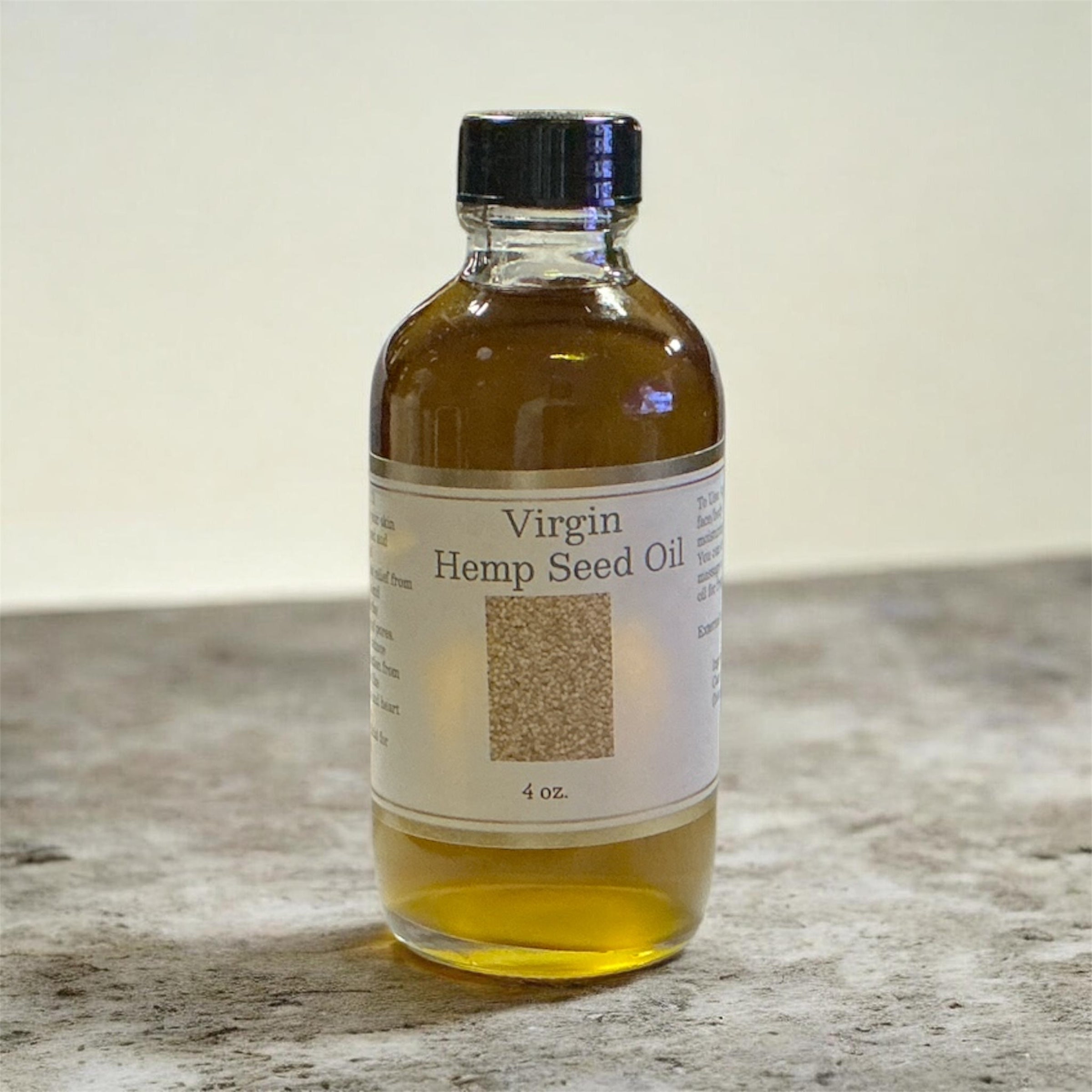 Nutrient-Rich Hemp Seed Oil for Skin Conditioning & Moisture Balance - 4 oz