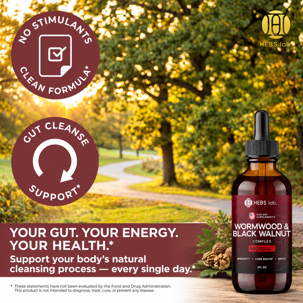 Organic Wormwood & Black Walnut – Parasite Detox Tincture