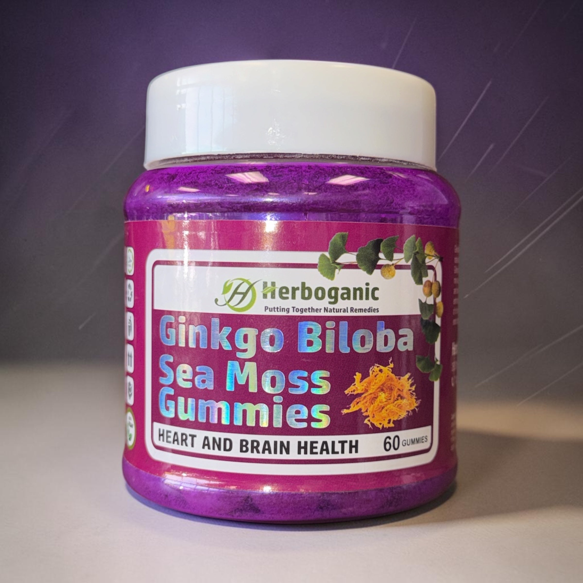 Ginko Biloba Sea Moss Gummies - 60 count