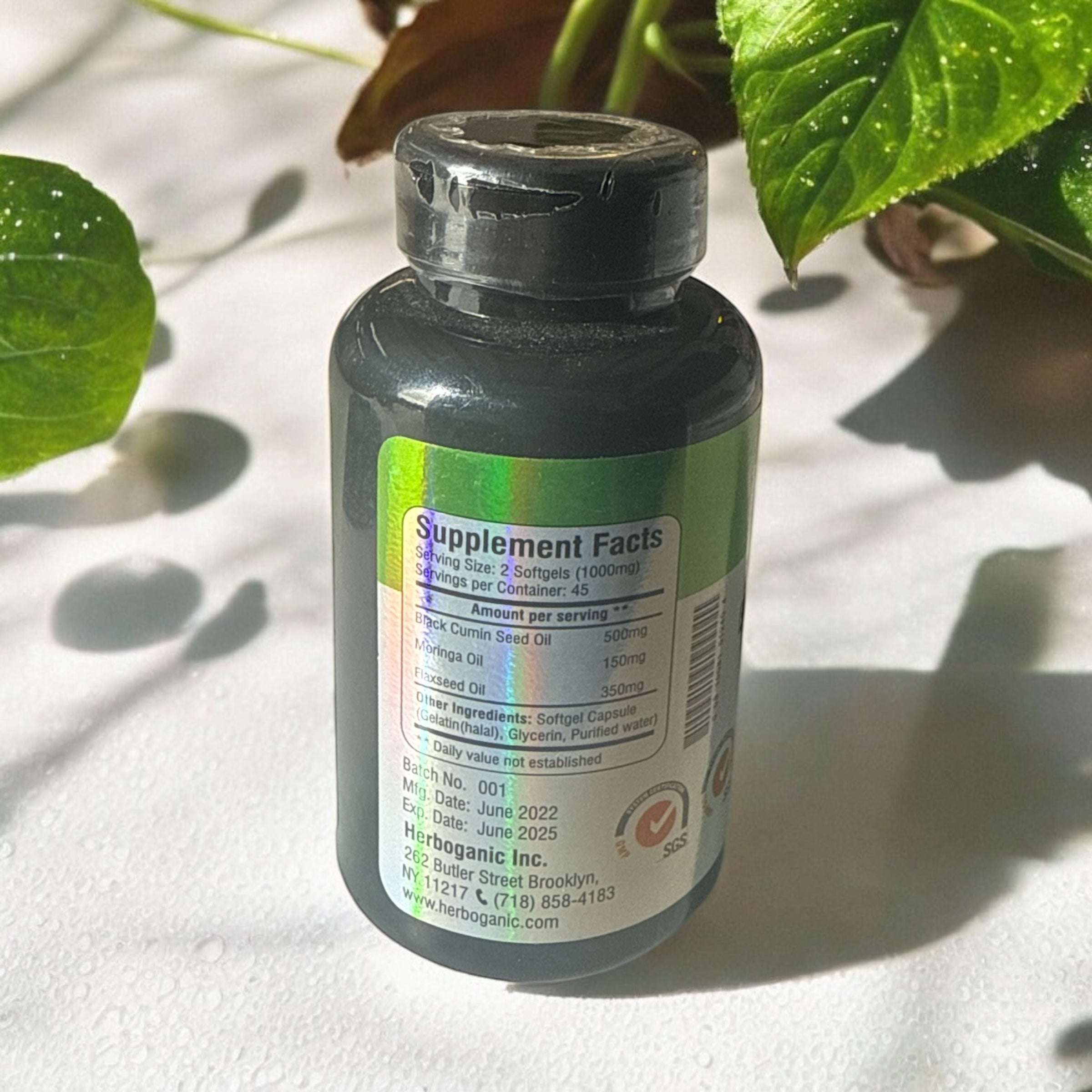 Black Seed, Moringa & Flaxseed Softgel Capsules – 90 Pack
