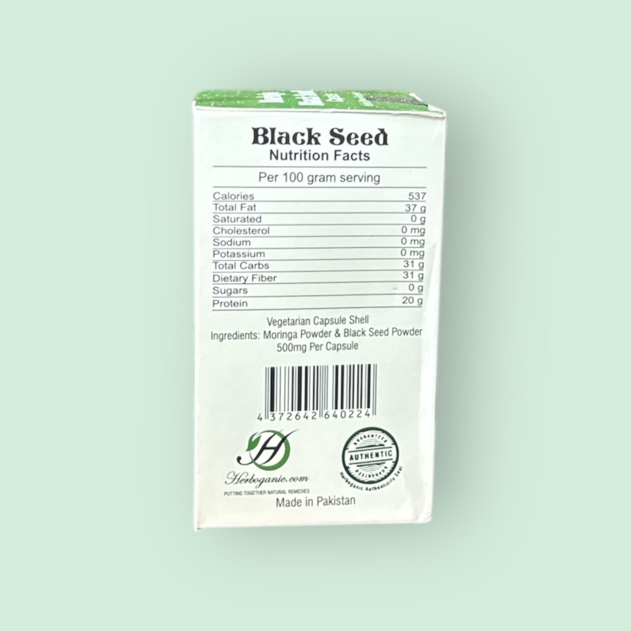 Moringa Black Seed Capsules – 60 Veggie Capsules