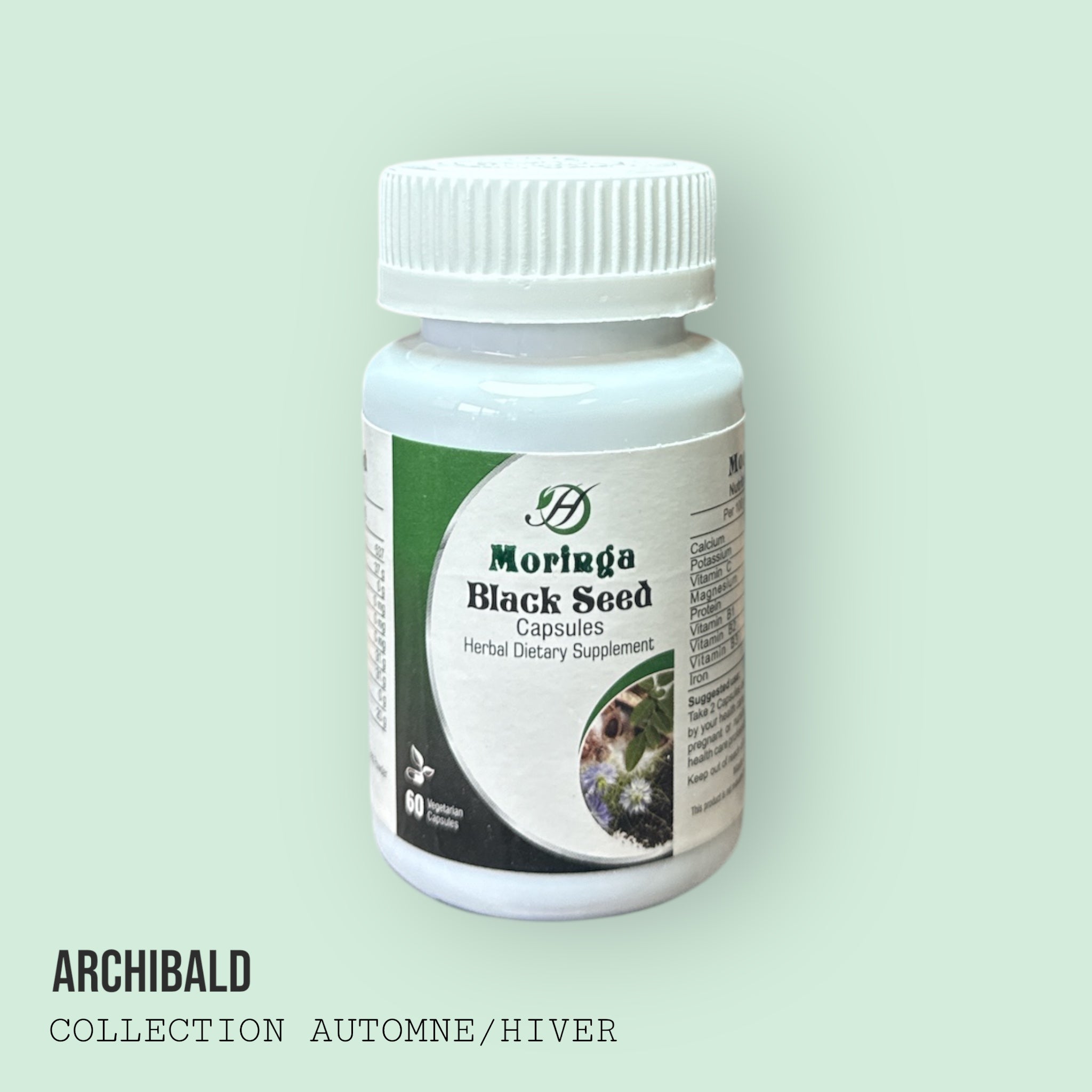 Moringa Black Seed Capsules – 60 Veggie Capsules