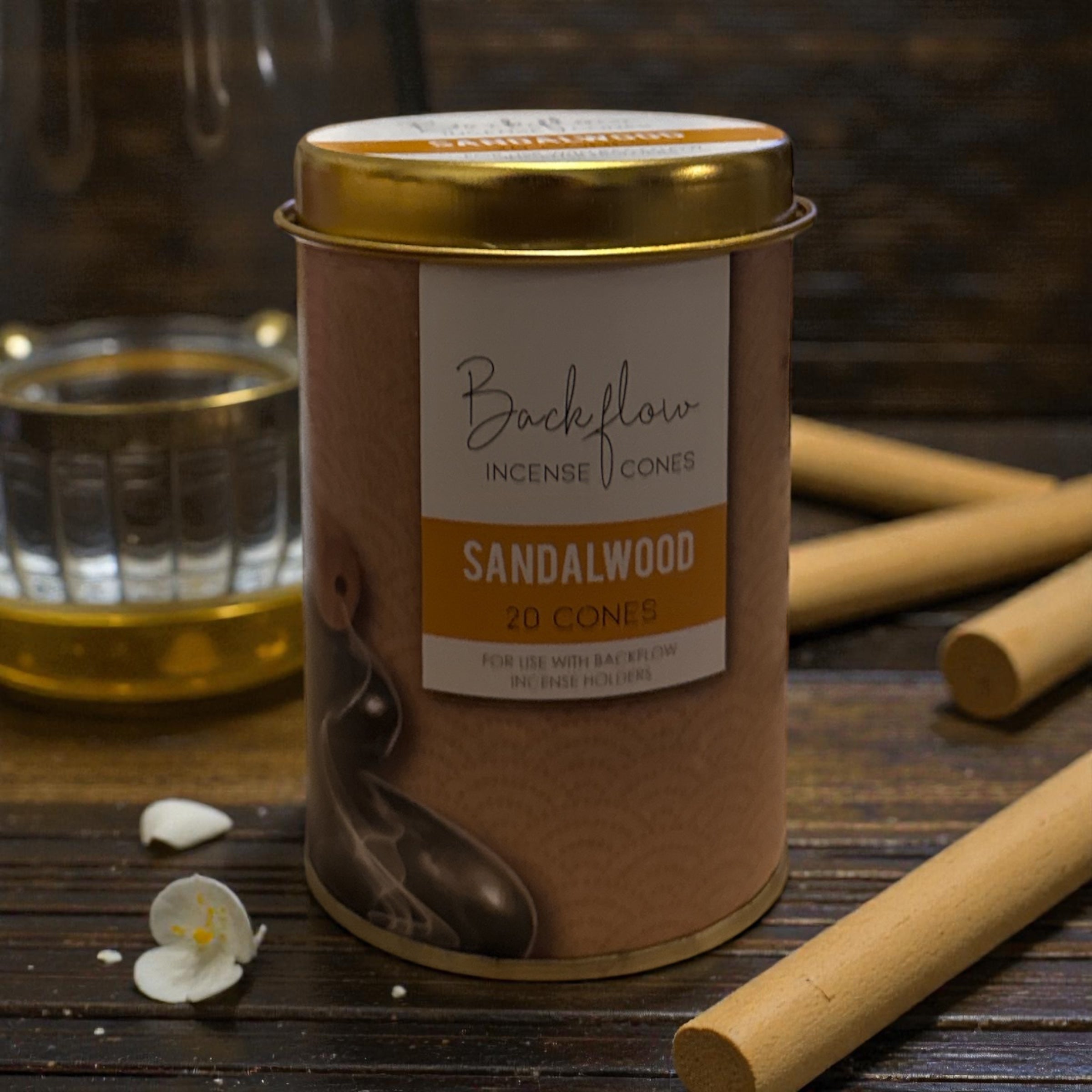 Sandalwood Jumbo Backflow Incense Cones