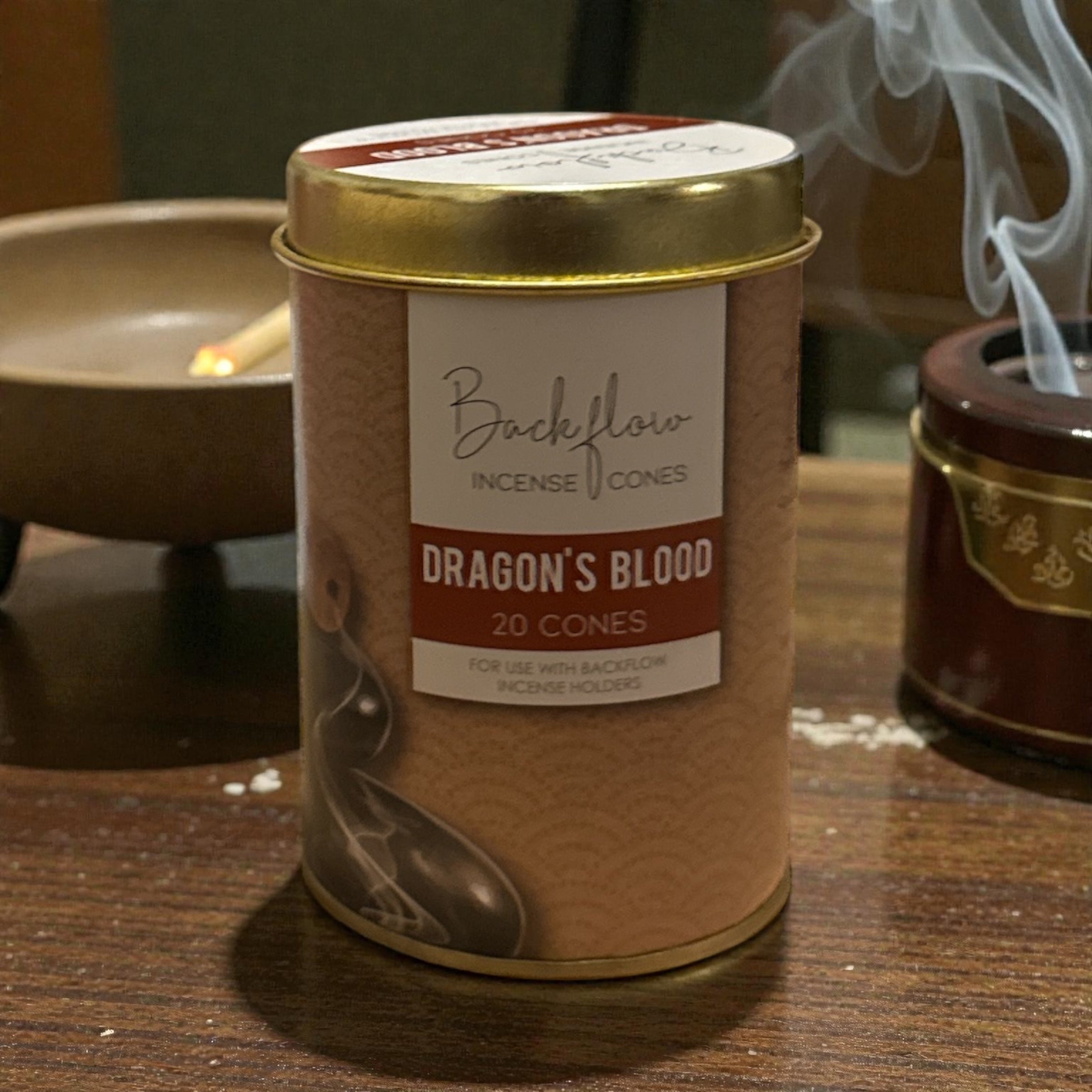 Dragons Blood Jumbo Backflow Incense Cones