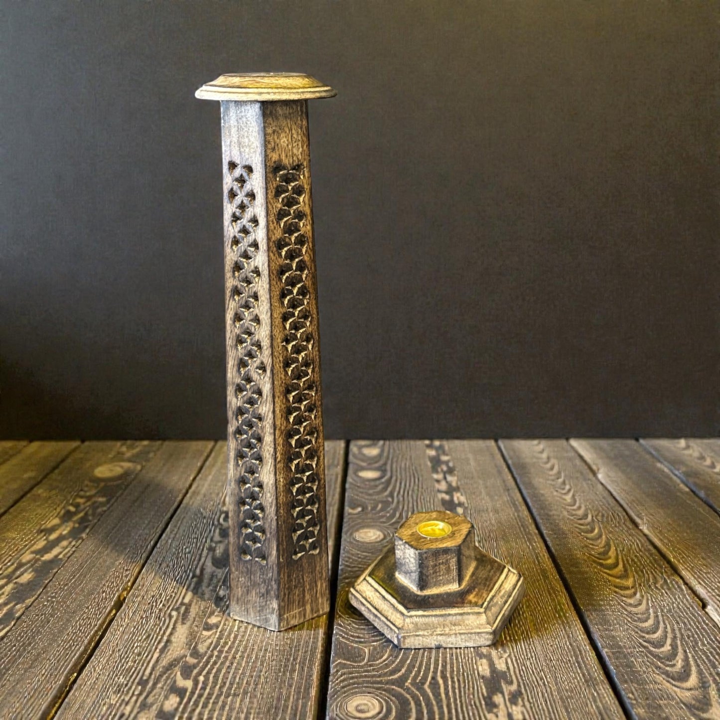 11" INCENSE HOLDER TOWER

H177