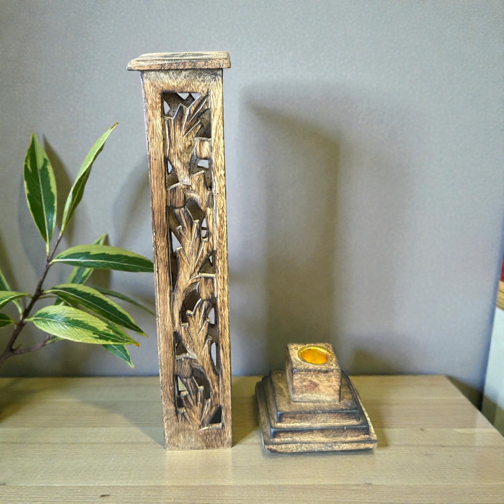 11" INCENSE HOLDER TOWER H-176