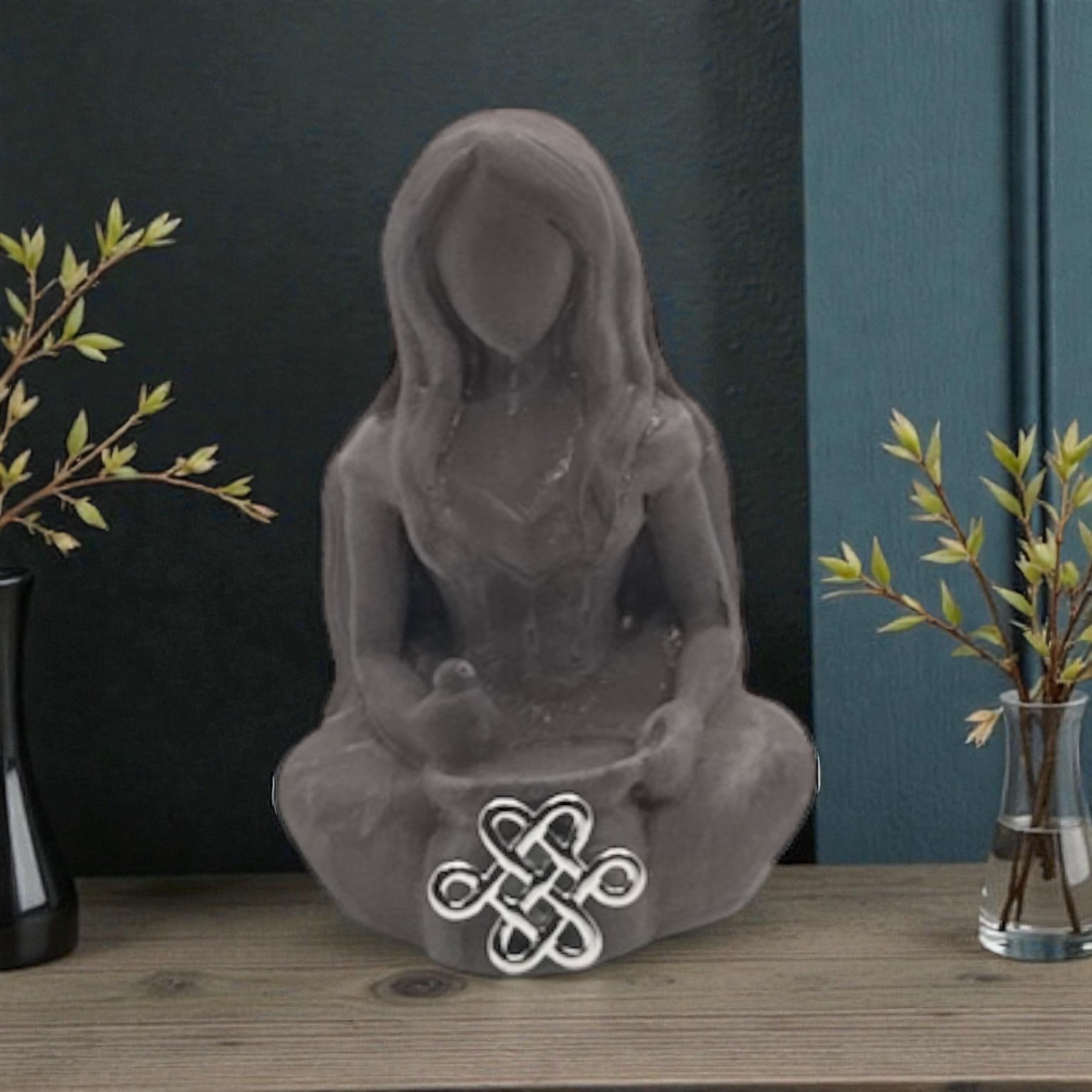 Gypsum Cement Figurine Cerridwen Goddess
