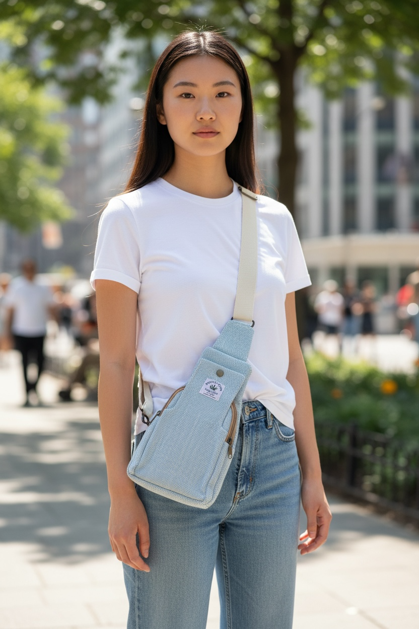 Cross Body Hemp Bag