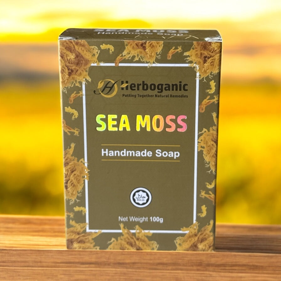 Herboganic Handmade Sea Moss Soap 100% Natural- 3.5 oz