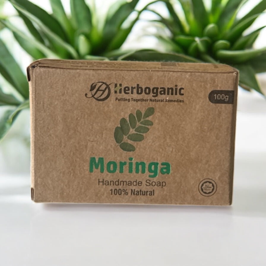 Herboganic Moringa Handmade Soap -3.5 oz