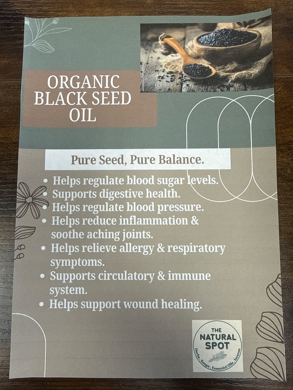100 % COLD PRESS  ORGANIC LIQUID BLACK SEED OIL