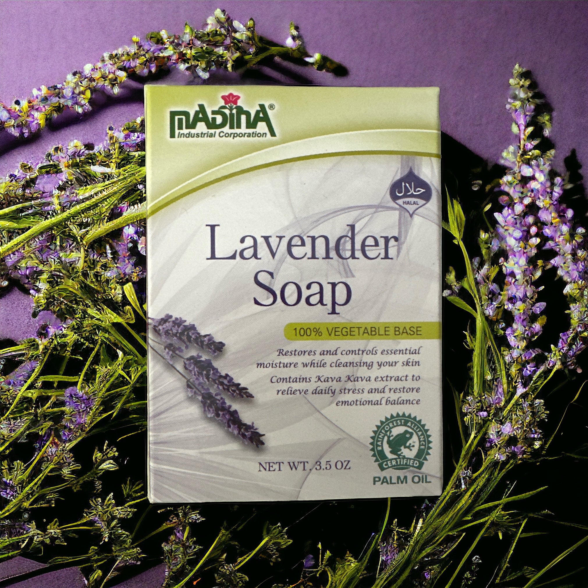 Madina: Lavender Soap - 3.5 oz