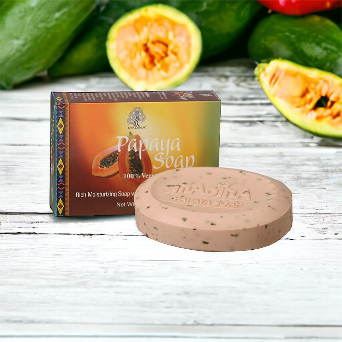 Madina: Papaya Soap - 3.5 oz.