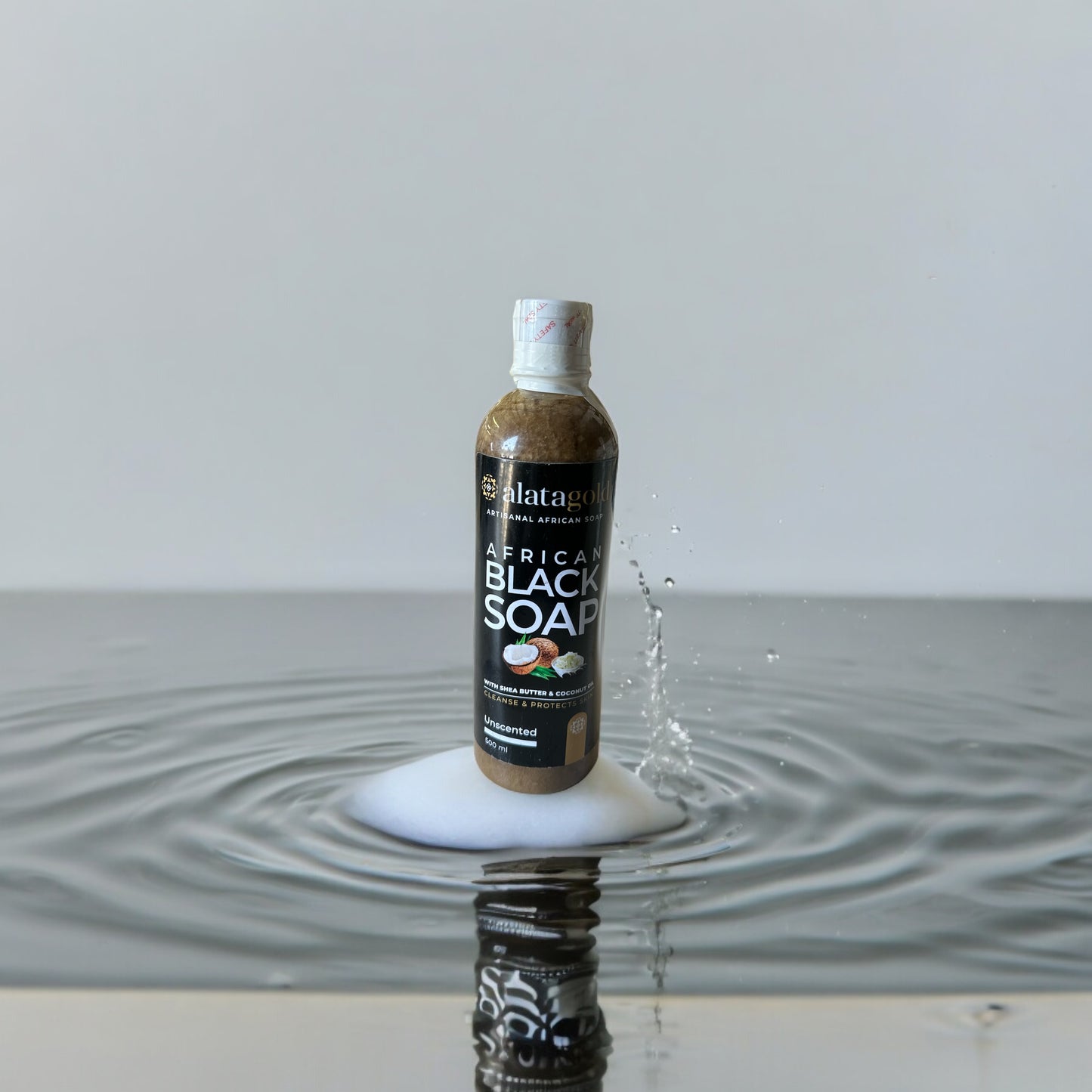 AlataGold African Black Soap - Unscented 16.9 oz