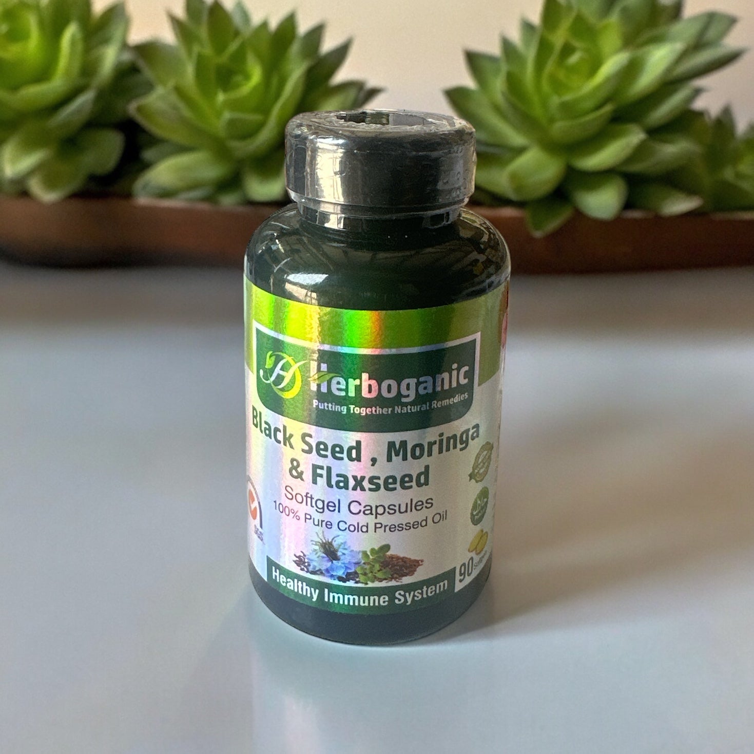 Black Seed, Moringa & Flaxseed Softgel Capsules – 90 Pack