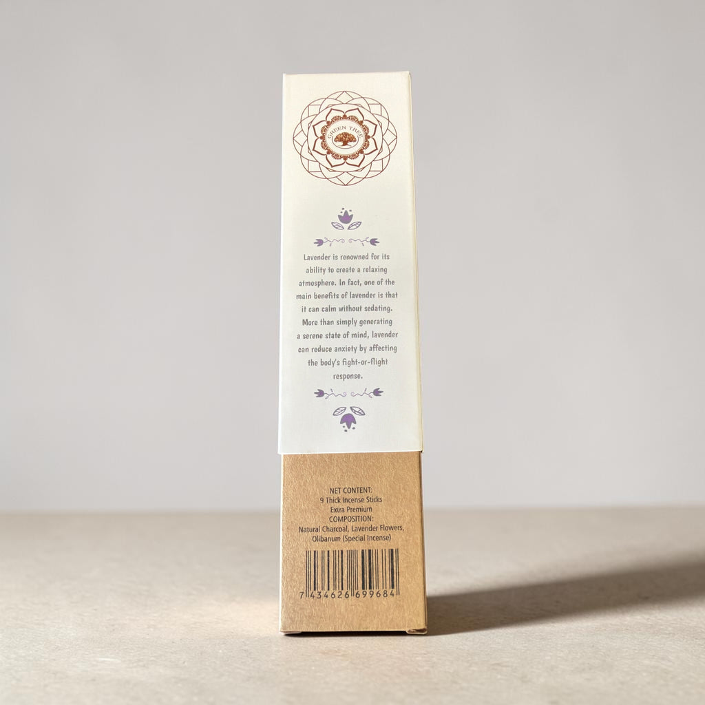 Green Tree Botanical Incense - Lavender (9 Thick Sticks)