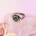 Vintage Silver Rose Vine Ring