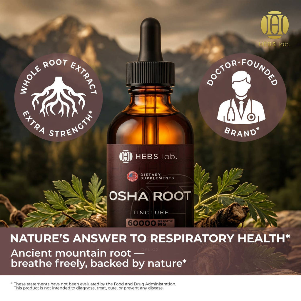 Osha Root Tincture – Lung Detox & Immune Support