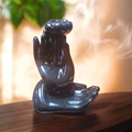 Ceramic Backflow Burner: Meditation Hands