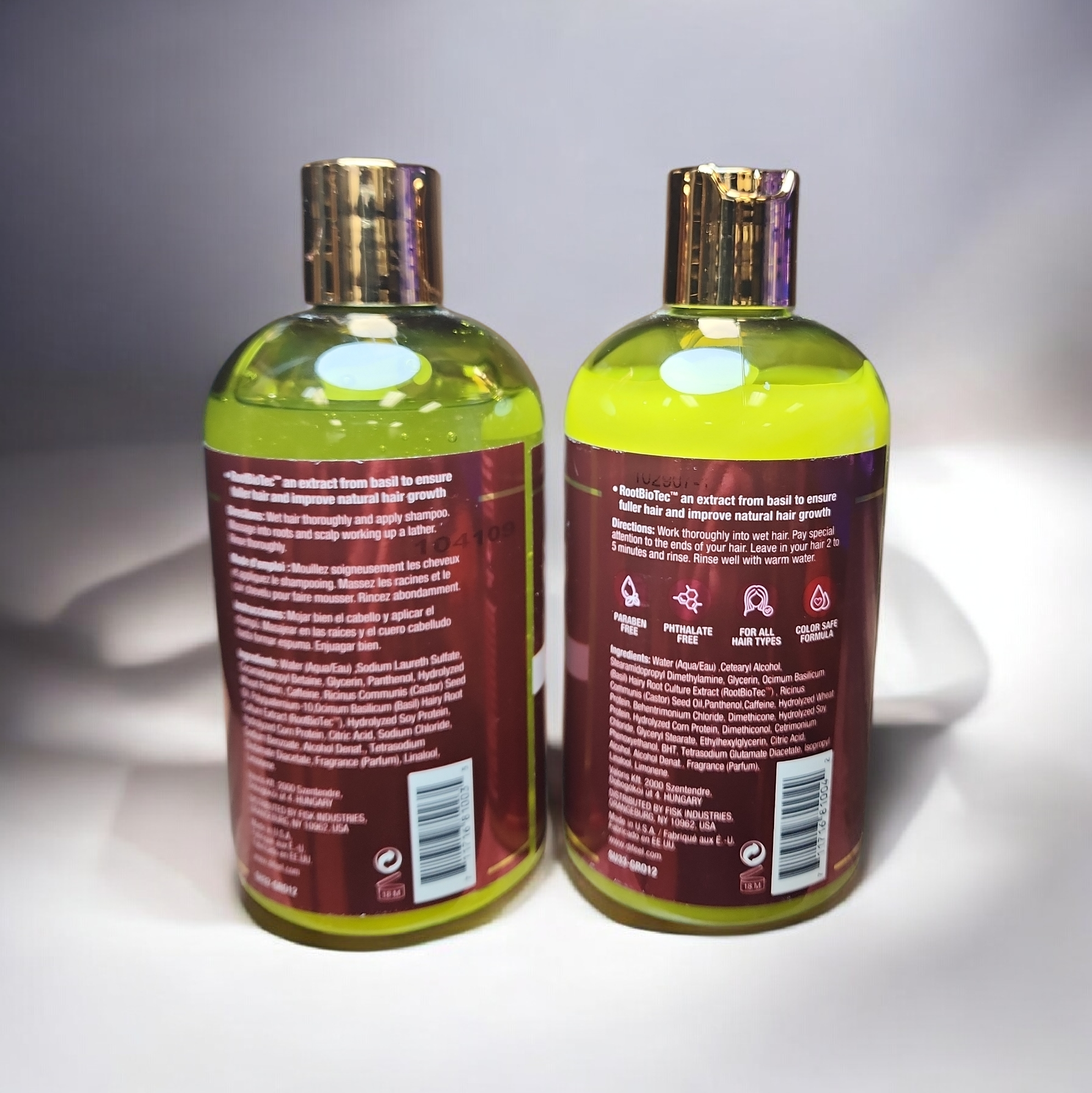 Difeel: Ultra Growth Basil & Castor Oil Pro-Growth Shampoo & Conditioner Set