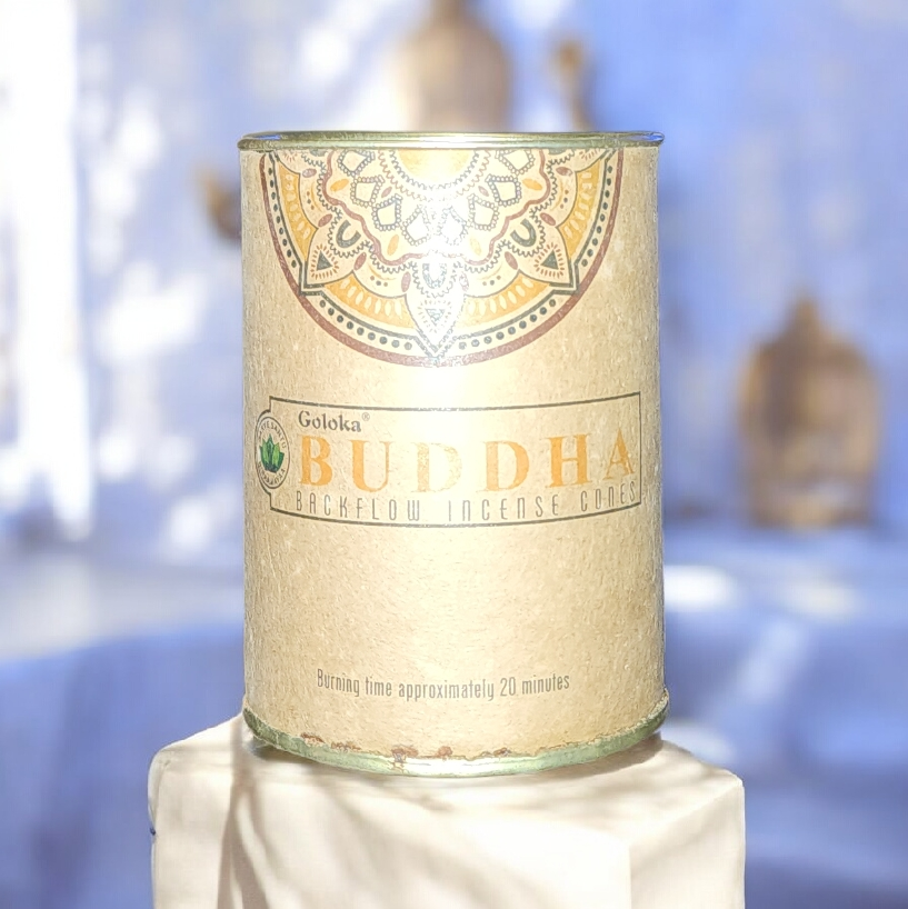 Goloka Backflow Cones Can of 24 - Buddha