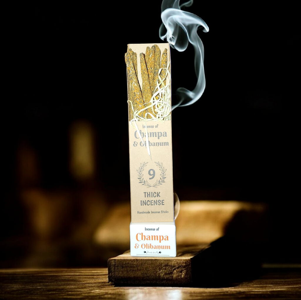 Green Tree Botanical Incense - Champa (9 Thick Sticks)