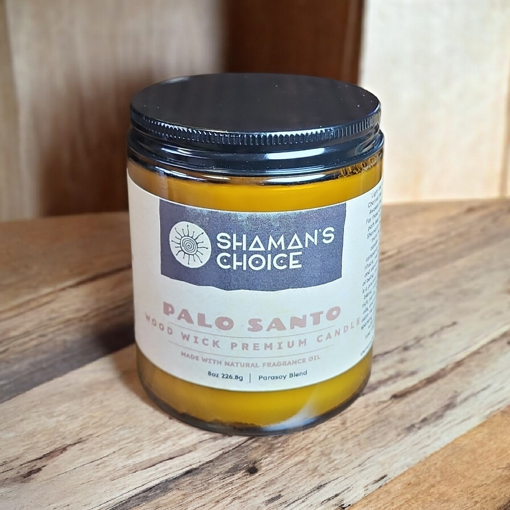 Palo Santo Wood Wick 8 oz Premium Candle