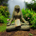 Volcanic Stone Statue - Mother Earth Lotus Pose
