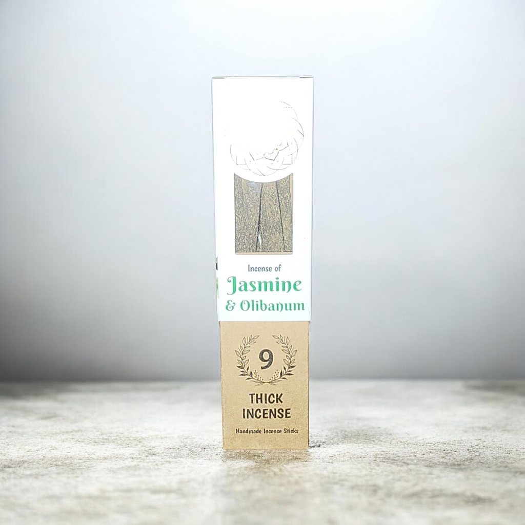 Green Tree Botanical Incense - Jasmine (9 Thick Sticks)