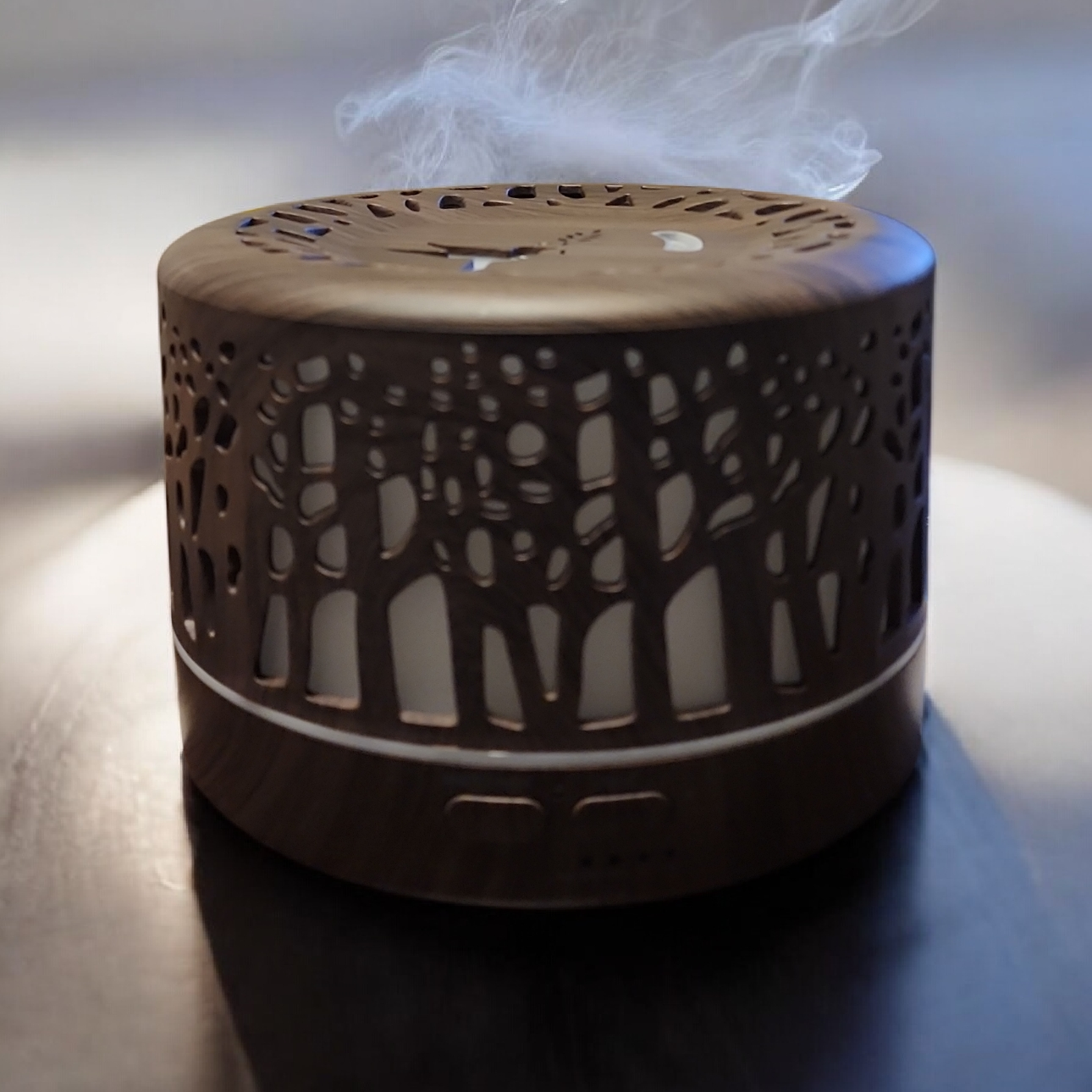 Designer 700ml Ultrasonic 5 in 1 Home Diffuser, Dark Trees