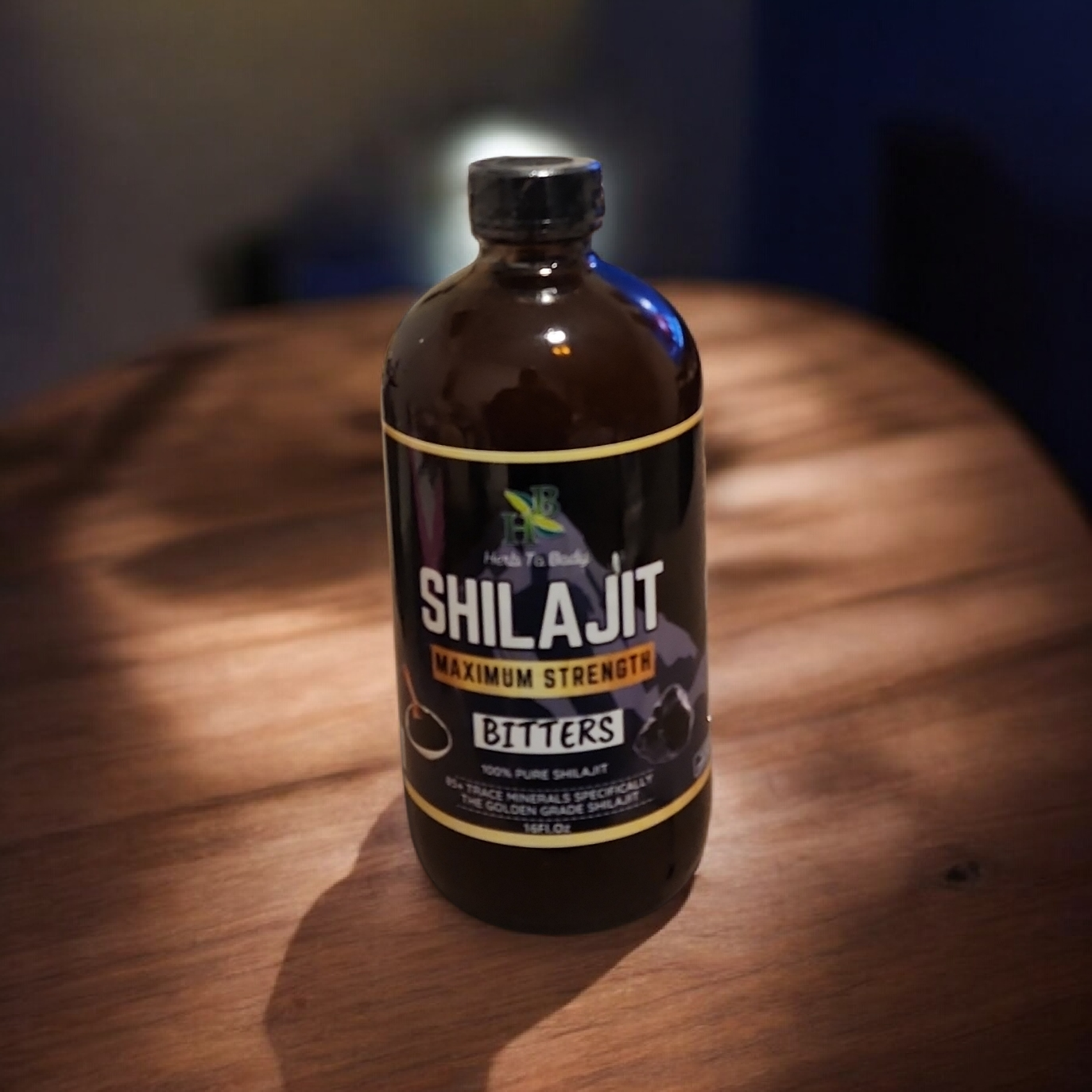 Shilajit Bitter 16oz | Himalayan Wildcrafted Herbal Tonic