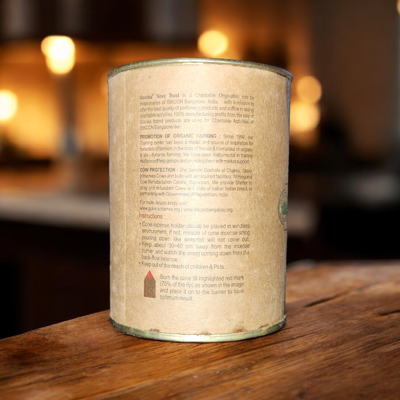 Goloka Backflow Cones Can of 24 - Buddha